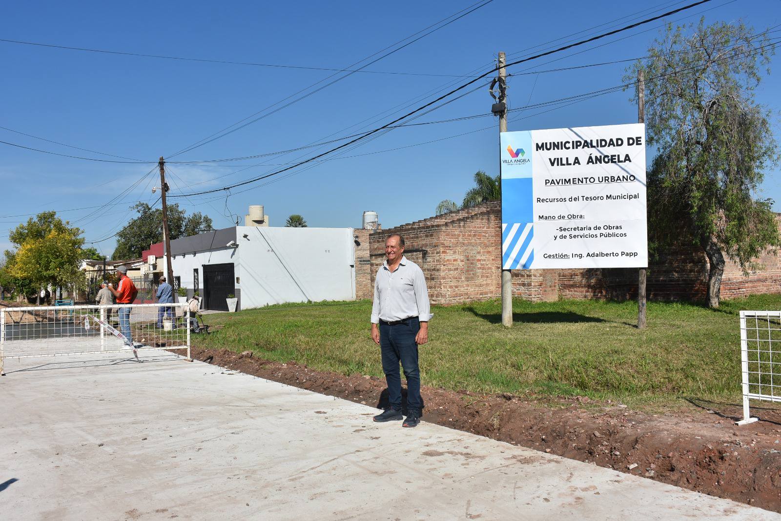 EL INTENDENTE PAPP DESTACÓ EL AVANCE DE LA OBRA DE PAVIMENTO EN CALLE TUCUMÁN Y ADVIERTE SOBRE LA DISMINUCIÓN DE FONDOS NACIONALES