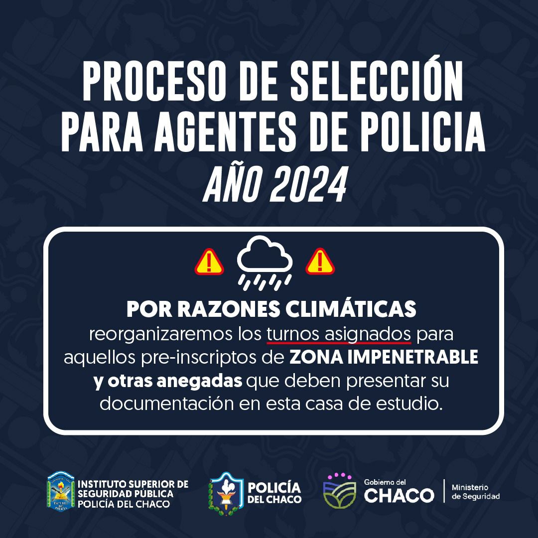 *PROCESO DE SELECCIÓN PARA AGENTES DE POLICÍA AÑO 2024- RECEPCIÓN DE DOCUMENTACIÓN*