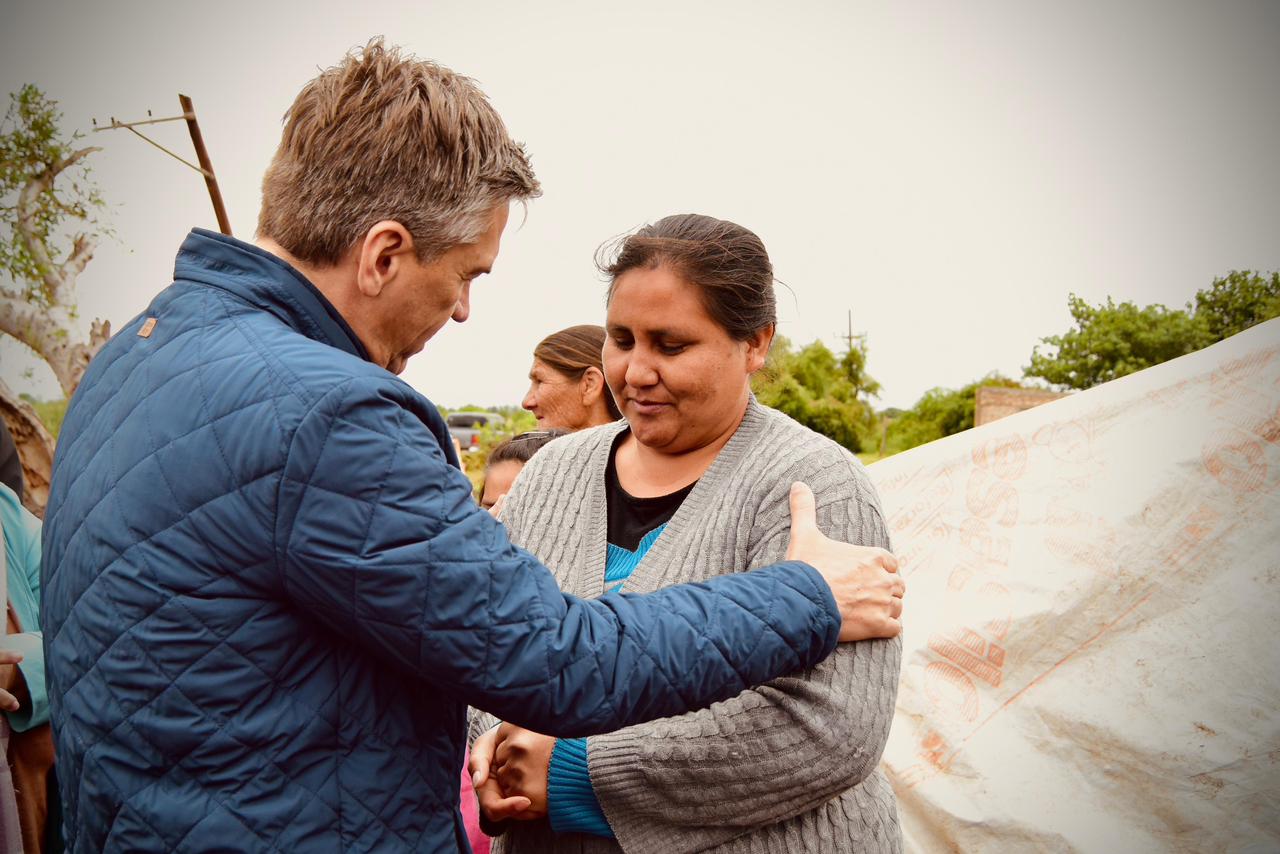 DU GRATY: EL GOBERNADOR ZDERO ESTUVO JUNTO A LAS FAMILIAS AFECTADAS, TRAS EL TEMPORAL