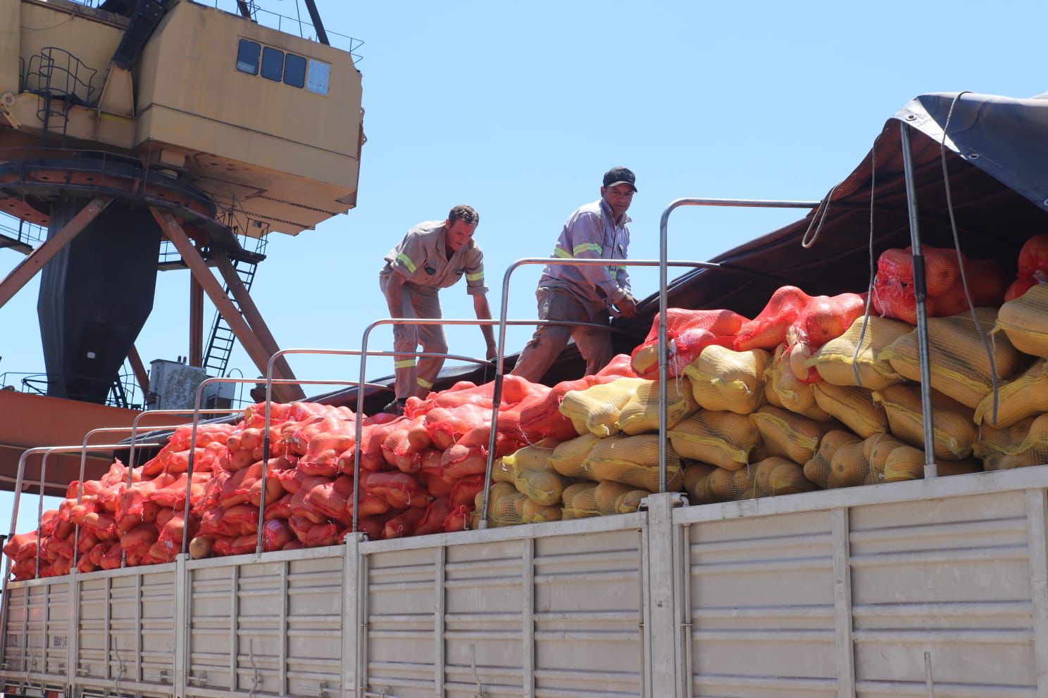*HISTÓRICO: EL PUERTO DE BARRANQUERAS ENVÍA A URUGUAY SU PRIMERA CARGA DE ZAPALLO CHAQUEÑO*