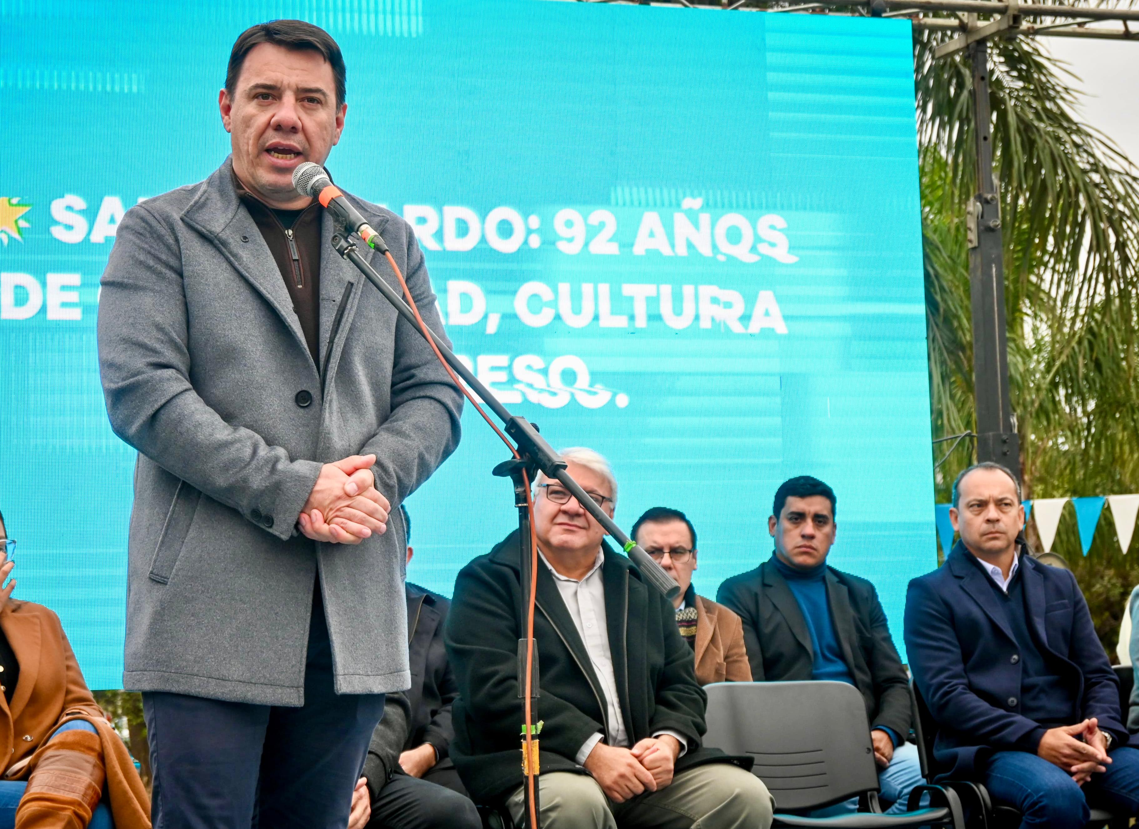 *SAN BERNARDO: EL GOBIERNO PROVINCIAL JUNTO AL INTENDENTE LOCAL ACOMPAÑÓ EL ANIVERSARIO N° 92 DE LA LOCALIDAD*